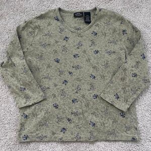 Sonoma vintage Women's Green and Khaki Shirt